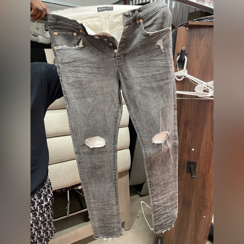 Purple brand skinny jeans